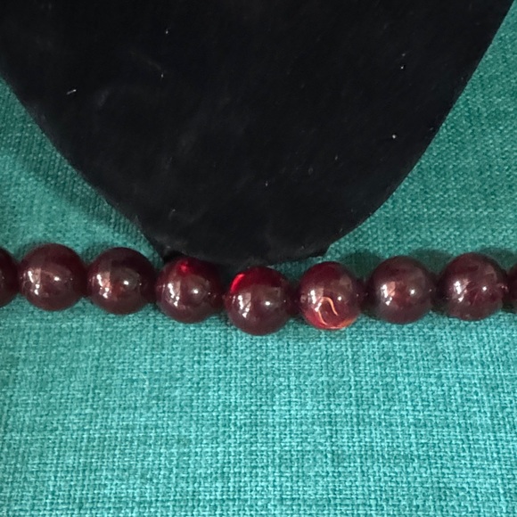 Ann Taylor Italian Collection Enamel Ball Plum Rose Necklace - Picture 3 of 9